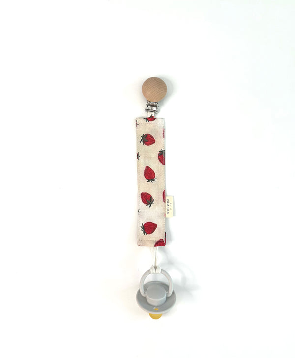 Pacifier Clip Bird Wood | Simple Strawberry
