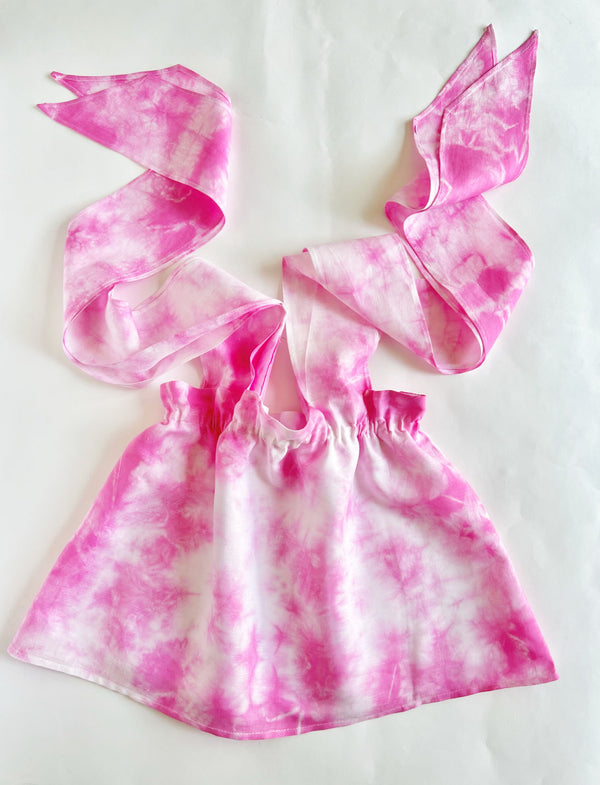 Mom Campana Top | Hot Pink Tie Dye