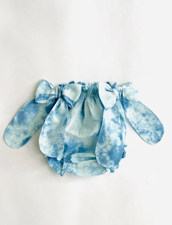 Panty Diaper Cover |  Blue Tie Dye