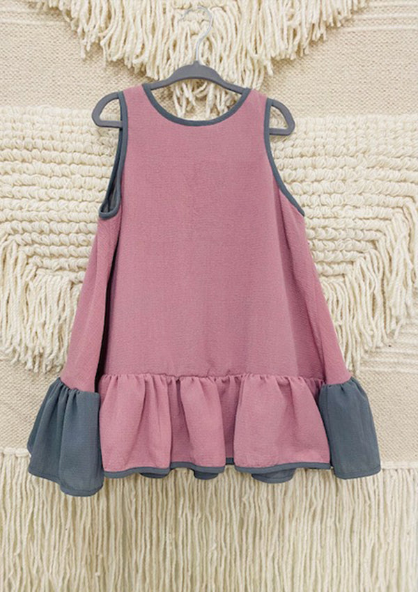Emilia Dress | Pink Grey