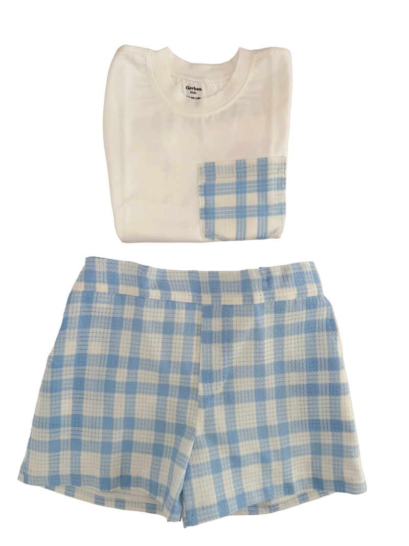 Boy Set | Blue Gingham