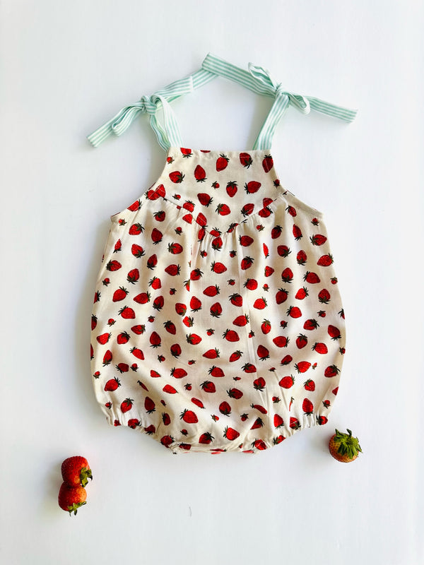 Helena Romper | Simple Straberry - Petit Pom Pom