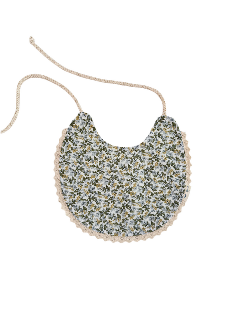 Reversible Bib |  Green Leaves