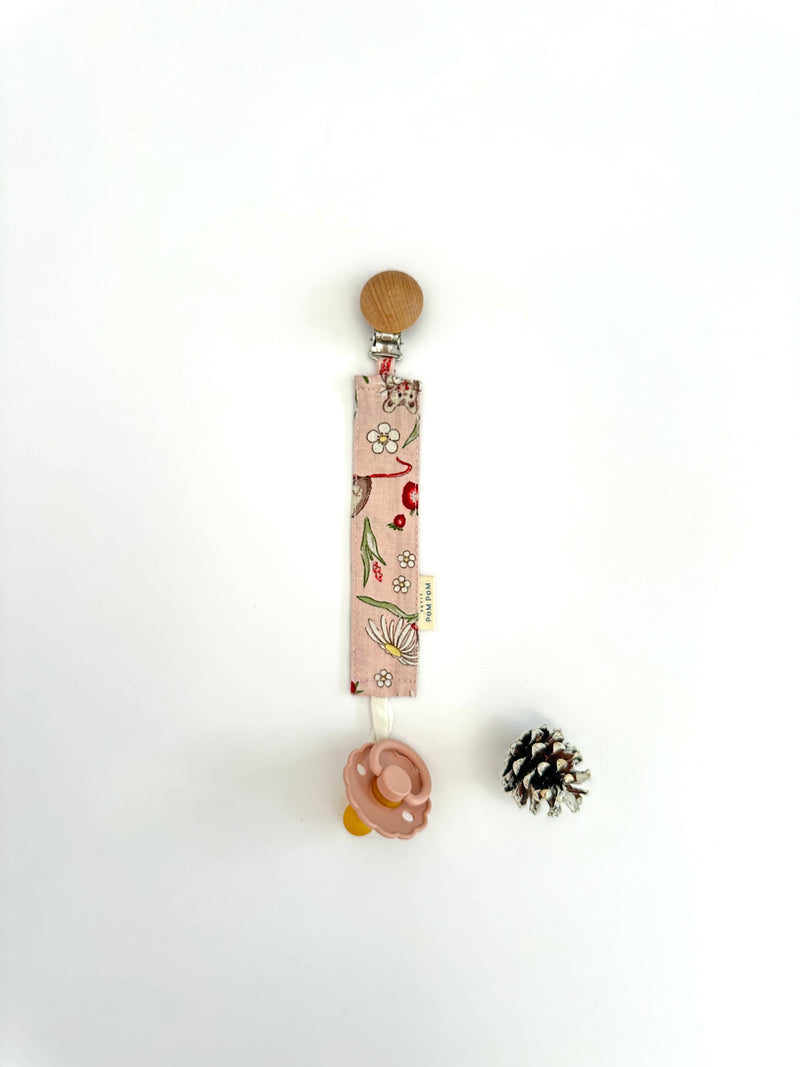 Pacifier Clip | Strawberry Mouse