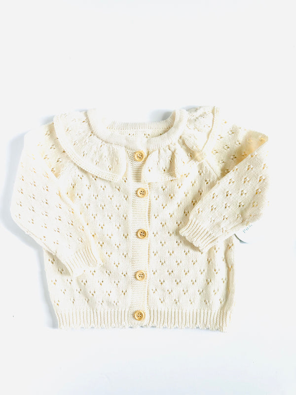 Sweater | Collar Cream Knit