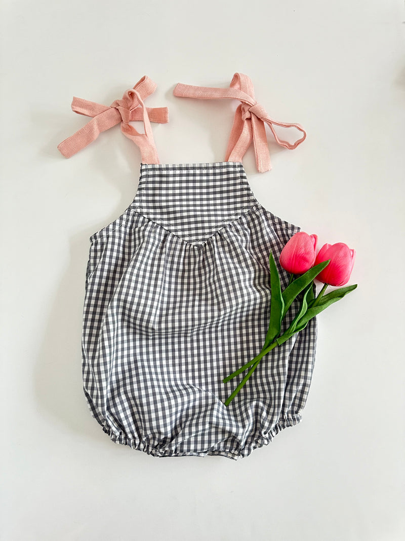 Helena Romper | Gray Vichy