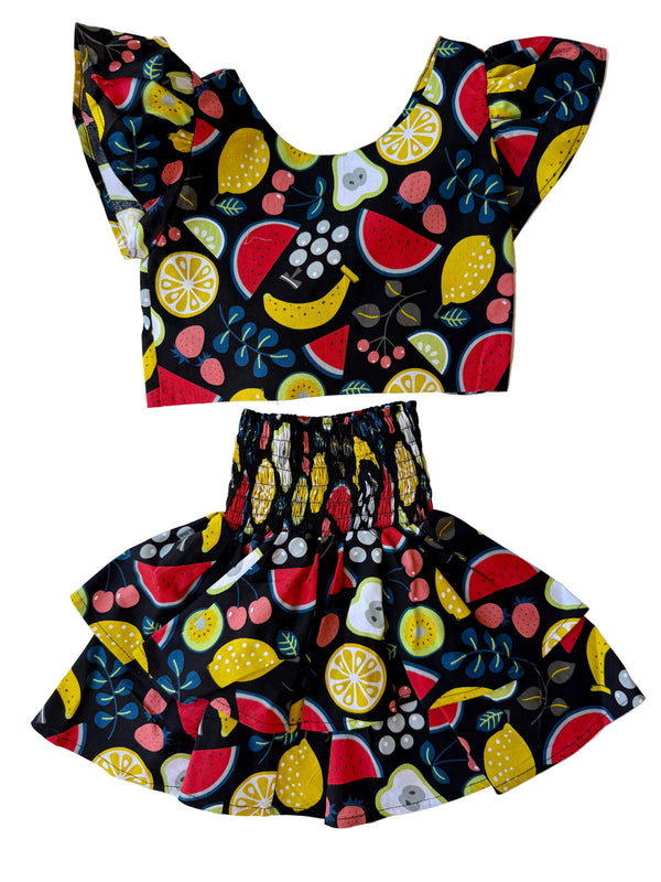 Set | Tropical Navy Fruits – Petit Pom Pom