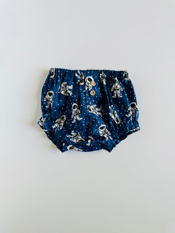 Short Diaper Cover | Blue Astronaut - Petit Pom Pom