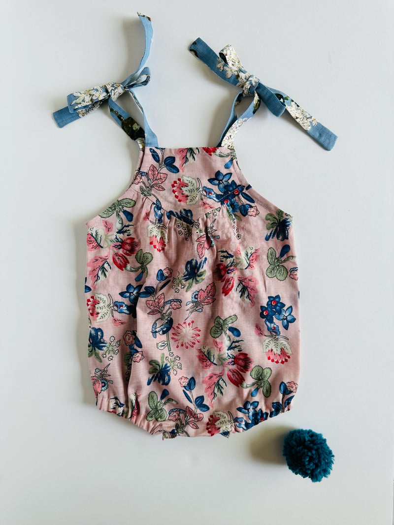 Helena Romper | Pink Flowers - Petit Pom Pom