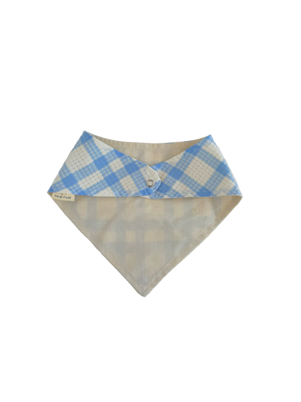 Bandana Bib | Blue Gingham