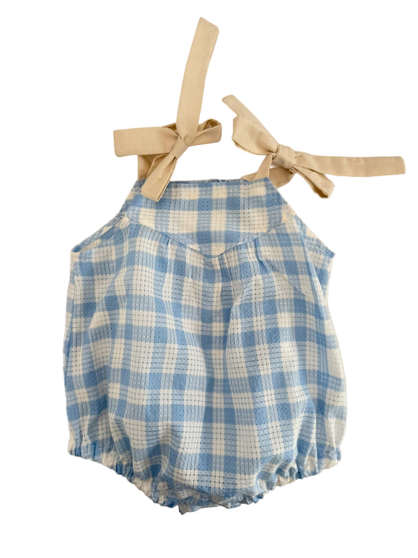 Helena Romper | Blue Gingham