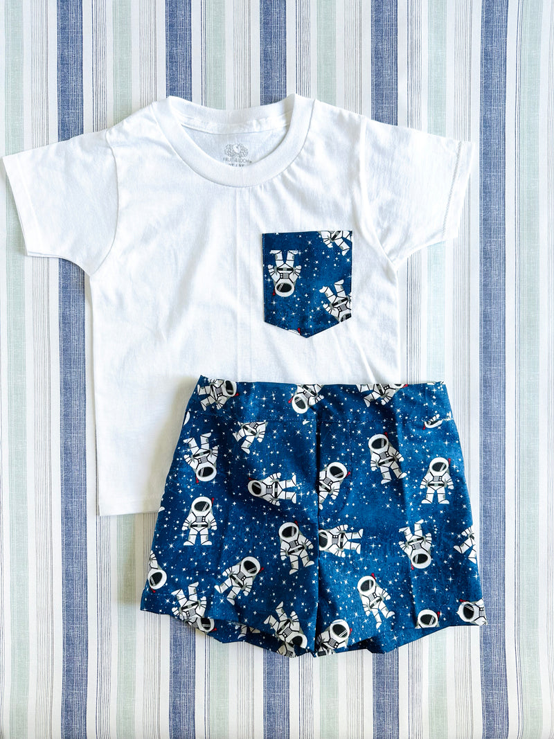 Boy Set |Blue Astronaut - Petit Pom Pom