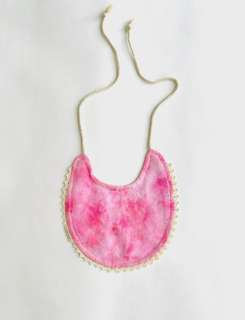 Reversible Bib | Hot Pink Tie Dye - Petit Pom Pom