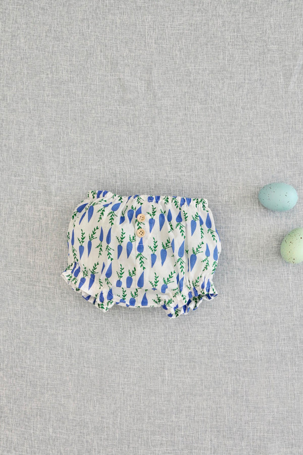 Short Diaper Cover | Blue Carrots - Petit Pom Pom