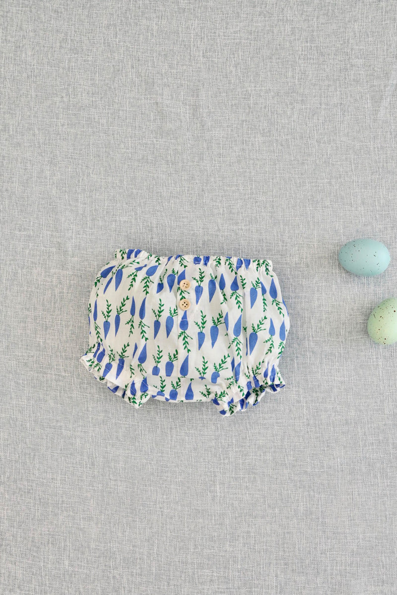 Short Diaper Cover | Blue Carrots - Petit Pom Pom