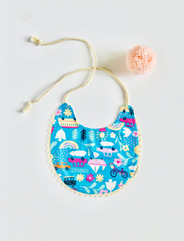 Reversible Bib | Blue City - Petit Pom Pom