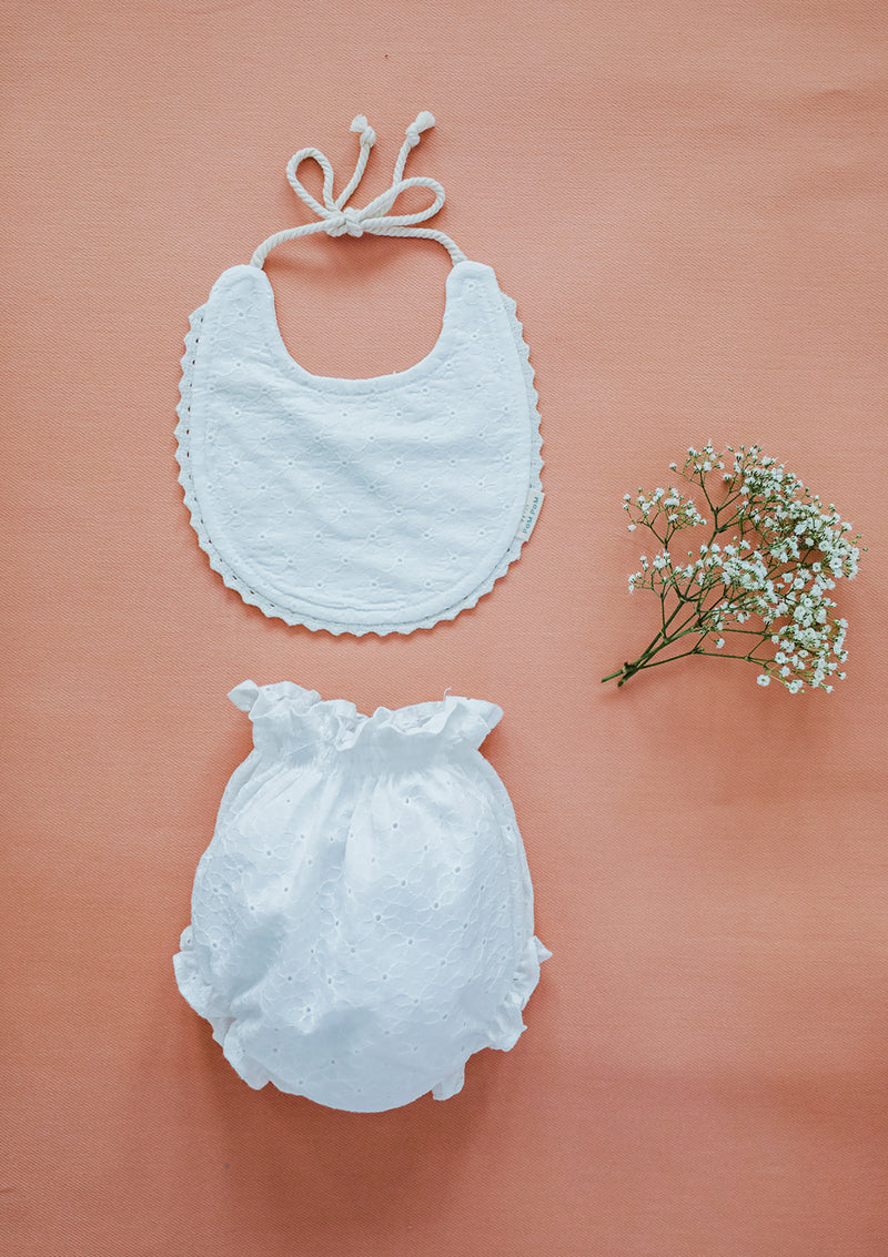 Pure Two Piece Set | Flower - Petit Pom Pom